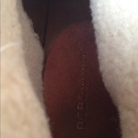 BCBGeneration Brown Suede Platform Lace-up Bootie - Picture 8 of 9